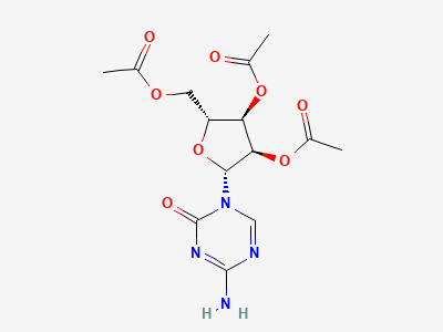 2 1-(2,3,5-Tri-O-acetyl-β-D-ribofuranosyl)-4-amino-1,3,5-triazin-2(1H)-one (ATA) Common Name: 2',3',5'-Tri-O-acetyl-5-azacytidine (Azacitidine Triacetate) Structure