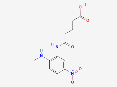 3 5-{[2-(Methylamino)-5-nitrophenyl]amino}-5-oxopentanoic acid Structure