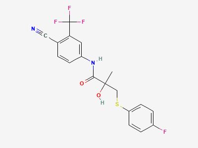 Bicalutamide sulfide (also referred to as Bicalutamide Impurity J) Structure