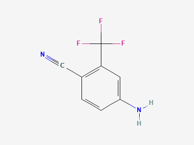 4-Amino-2-(trifluoromethyl)benzonitrile (ATB) Structure