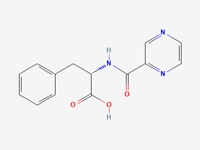 N-(2-Pyrazinecarbonyl)-L-phenylalanine Bortezomib Acid Impurity / Impurity F Structure