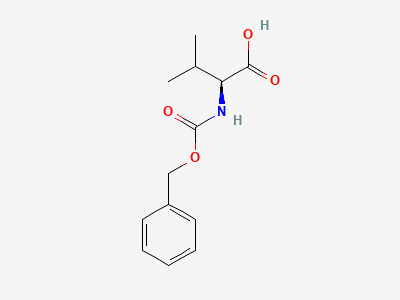 Carbobenzyloxy-L-valine (also known as N-Cbz-L-valine, Z-L-valine, or N-Benzyloxycarbonyl-L-valine) Structure