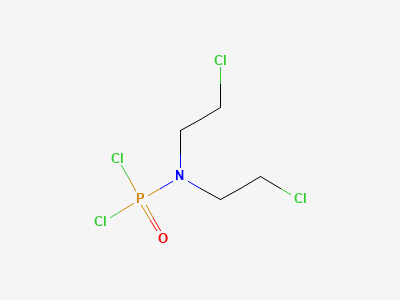 Bis(2-chloroethyl)phosphoramidic dichloride (or) N,N-Bis(2-chloroethyl)phosphoramidic dichloride, bis(2-chloroethyl)phosphoramide dichloride Structure