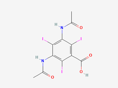 3,5-diacetamido-2,4,6-triiodobenzoic acid dihydrate (commonly known as Diatrizoic acid dihydrate or Amidotrizoic acid dihydrate) 50978-11-5 (Note The anhydrous form is registered under Structure