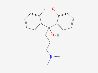 11-(3-(Dimethylamino)propyl)-6,11-dihydrodibenzo[(b,e)]oxepin-11-ol Structure
