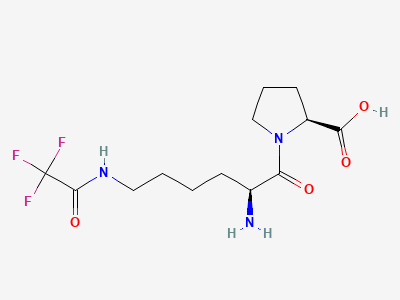 N6-(triflouroacetyl)-L-Lysyl-proline Structure