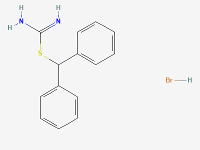 Diphenylmethylthiocarboxamidine (or) Diphenylmethylisothioronium bromide (Isothiouronium salt) Structure