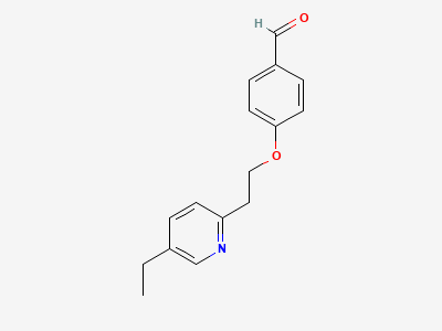 4-(2-(5-ethylpyridine-2yl) ethoxy) benzaldehyde (pioaldehyde) Structure