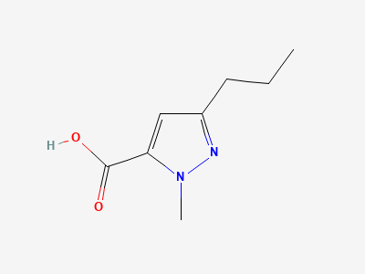 1-Methyl-3n-propyl-1H pyrazole-5-carboxylic acid Structure