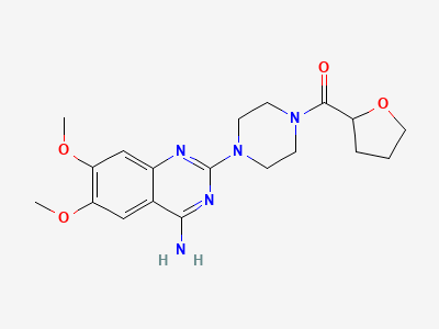 1-(4-amino-6,7-dimethoxyquinazolin-2xl)-4-[[2rs)-2,3,4,5-tetrahydrofuran-2-yl]carbonyl]piperazine Structure